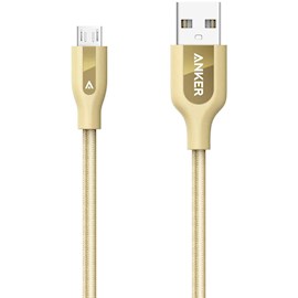 USB კაბელი Anker A81420B1 USB 2.0 to Micro USB 0.9m Golden 